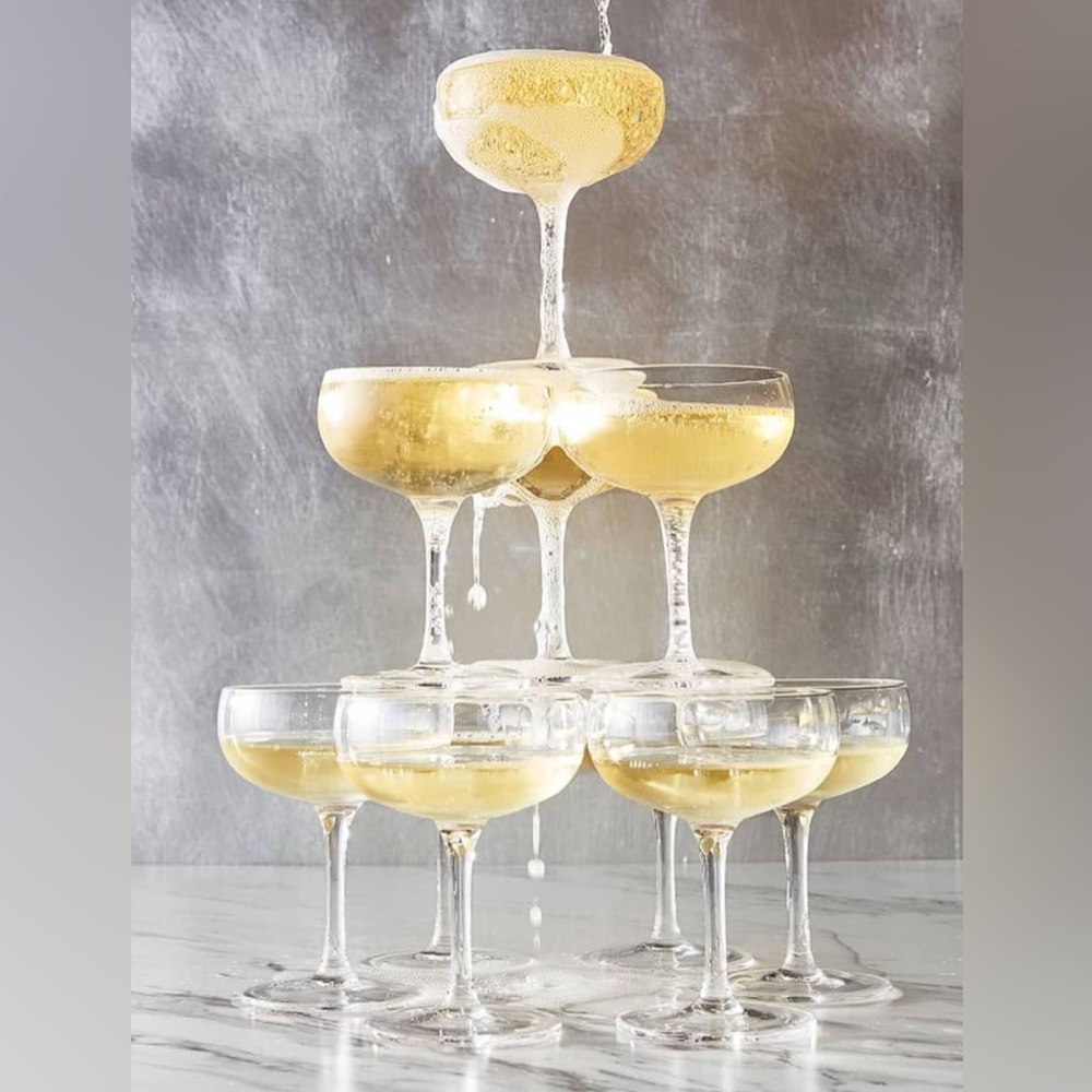 Crofton Crystal Cocktail Glasses 2 Piece Set